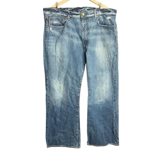 Ralph Lauren Denim Men’s Colton Bootcut Distressed Jeans Size 40x30